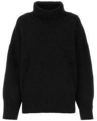 Chloé - Black Cashmere Oversize Sweater - Lyst