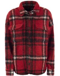 Polo Ralph Lauren - Olivia Checked Wool-blend Overshirt - Lyst