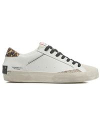 Crime London - Distressed Lace-Up Sneakers - Lyst