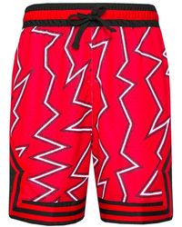 Nike Jordan Dri-fit Printed Drawstring Shorts - Red
