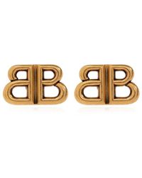 Balenciaga - 'Monaco Xs' Brass Earrings - Lyst