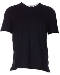 Paolo Pecora - Short Sleeved Crewneck T-shirt - Lyst