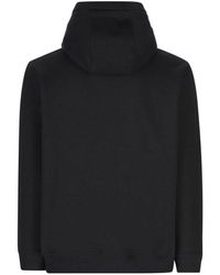 【送料&関税込】Burberry Logo Printed Drawstring Hoodie Burberry Logo Printed Drawstring Hoodie in Black for Men | Lyst