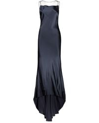 Maison Margiela - Satin And Tulle Gown Dress - Lyst