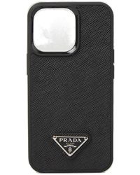 Prada - Logo Plaque Iphone 13 Pro Case - Lyst