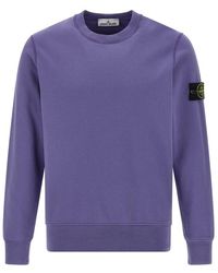 Stone Island - Logo Badge Sweatshirt - Lyst