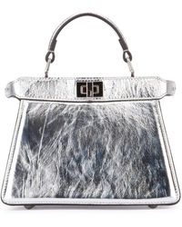 Fendi - Peekaboo Iseeu Twist-lock Detailed Small Top Handle Bag - Lyst