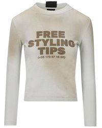 Balenciaga - Dirty Vintage Effect Long-sleeved T-shirt - Lyst