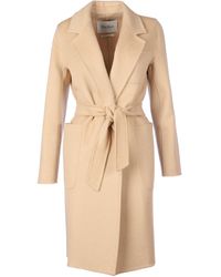 Max Mara Belted Coat - Natural