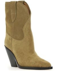 Isabel Marant - Leyane Pointed Toe High Ankle Boots - Lyst