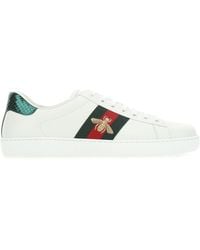 gucci ace embroidered sneaker snake