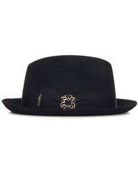 Elie Saab - X Nila Borsalino Logo Belt Embellished Hat - Lyst