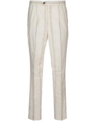 Brunello Cucinelli - Striped Tailored Trousers - Lyst