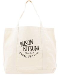 Maison Kitsuné Palais Royal Shopping Bag - Natural