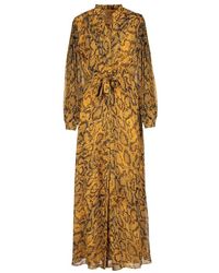 Diane von Furstenberg - Long Carter Dress In Chiffon - Lyst