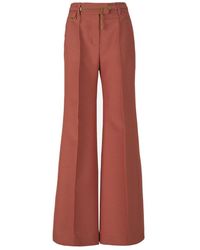 Slacks and Chinos Zimmermann Trousers Zimmermann Kaleidoscope Wide Leg Pants in Natural Slacks and Chinos Womens Trousers 