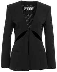 Versace - Single-breasted Cut-out Tailored Blazer - Lyst