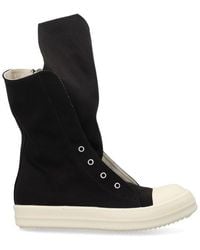 Rick Owens - Zipped High-top Sneakers - Lyst