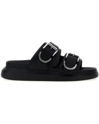 McQueen - Mcqueen Buckle Sandals - Lyst