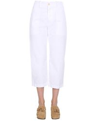 Jejia - Camille Straight Leg Cropped Trousers - Lyst