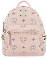 MCM Stark Bebe Boo Backpack - Pink