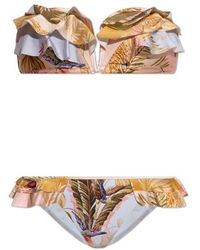 Zimmermann - Ascension Frilled Two Piece Bikini - Lyst