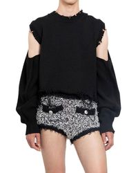 Doublet - 2 Way Sleeved Distressed Jumper - Lyst