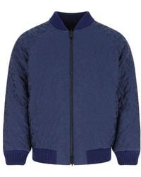 Fendi Bomber Jacket With Logo in Red for Men | Lyst