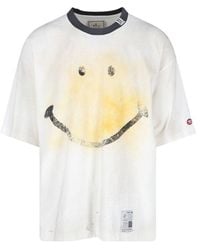 Maison Mihara Yasuhiro - Smiley Face T-Shirt - Lyst