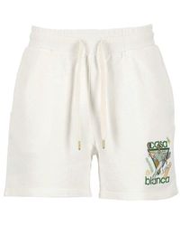 Casablancabrand - Le Jeu Embroidered Drawstring Shorts - Lyst