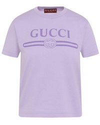 Gucci - Cotton Crew-Neck T-Shirt - Lyst