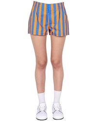 Sunnei - Stripe Printed Shorts - Lyst