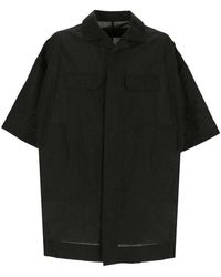 Rick Owens - Oversize Collared Button-Up Shirt - Lyst