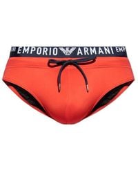 Emporio Armani - Sustainability Collection Swimming Briefs - Lyst