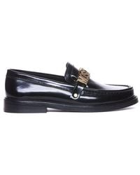 Moschino - Logo Lettering Slip-on Loafers - Lyst