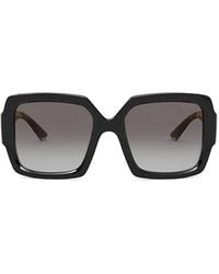 Prada - Heritage Logo 54mm Polarized Gradient Square Sunglasses - Lyst