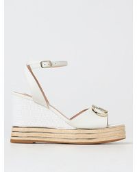 Liu Jo - Sand 01 Logo Plaque Sandals - Lyst