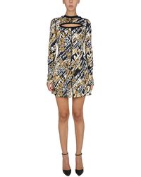 Versace - Dress With Cut-out Detail - Lyst