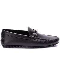 Tod's - Logo Plaque Slip-on Loafers - Lyst