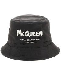 Alexander McQueen - Graffiti Logo Bucket Hat - Lyst