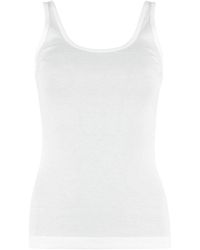 Vince - Ribbed Sleeveless Tank Top - Lyst
