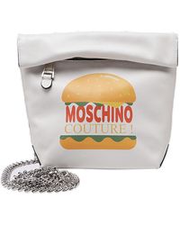 Moschino Lunch Box Zipped Crossbody Bag - White