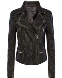 AllSaints - Quilted Moto Jacket - Lyst