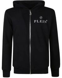 Mens Activewear gym and workout clothes Philipp Plein Activewear Save 19% gym and workout clothes Philipp Plein Cotton Philipp Plein Fips217 99 Black Hoodie for Men 