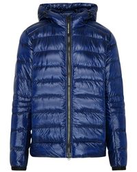 Canada Goose Blue Recycled Polyamide Crofton Down Jacket