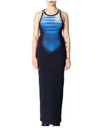 Jean Paul Gaultier - Swimsuit-Print Sleeveless Maxi Dress - Lyst