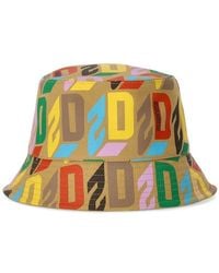 DSquared² - Logo-print Cotton Bucket Hat - Lyst