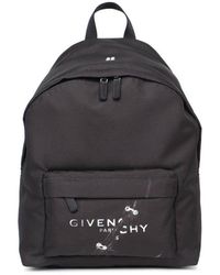 Givenchy Logo Printed Backpack - Black