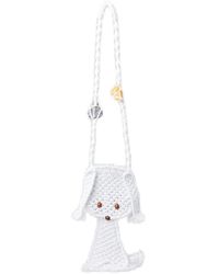 Chopova Lowena - Crochet Knit Bead Embellished Crossbody Bag - Lyst