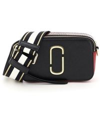 Marc Jacobs Snapshot Black & Red Leather Small Camera Bag